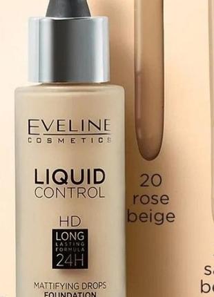 Eveline liquid control hd foundation  рідка тональна основа