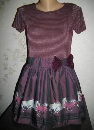 Платье tu верх стрейч, есть подъюбник полиестер+ фатин, 11-12 лет(146-152 см)