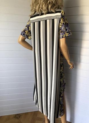 Асимметричное платье рубашка туника