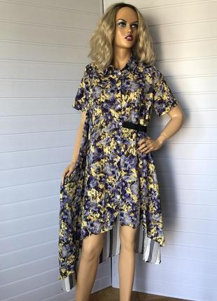 Асимметричное платье рубашка туника