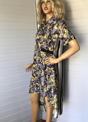 Асимметричное платье рубашка туника