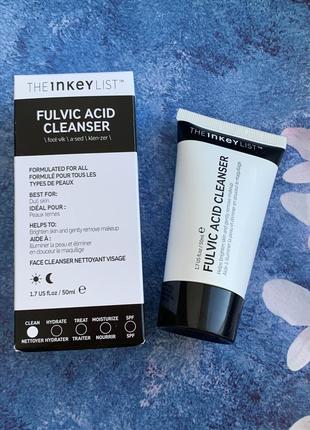 Гель для умывания лица the inkey list fulvic acid cleanser