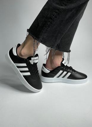 Кроссовки adidas court bold black4 фото