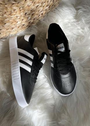 Кроссовки adidas court bold black9 фото