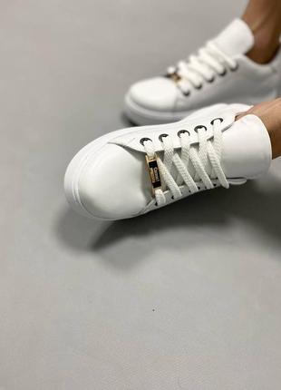 Кеды кроссовки натуральная замша на высокой подошве трендовые мокасины слипоны кожа демисезонные лоферы туфли балетки белые9 фото