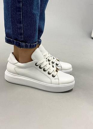 Кеды кроссовки натуральная замша на высокой подошве трендовые мокасины слипоны кожа демисезонные лоферы туфли балетки белые