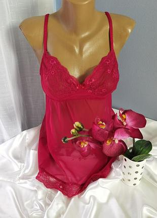 Брендовая тонкая майка топ размера m