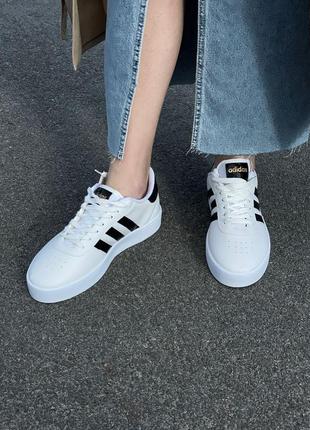 Кроссовки adidas court bold white9 фото