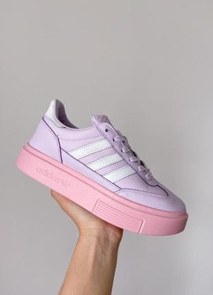 Кроссовки adidas samba violet rose женские adidas samba black white кожа замша адидас черные1 фото