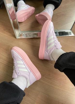 Кроссовки adidas samba violet rose женские adidas samba black white кожа замша адидас черные6 фото