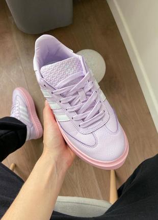 Кроссовки adidas samba violet rose женские adidas samba black white кожа замша адидас черные8 фото