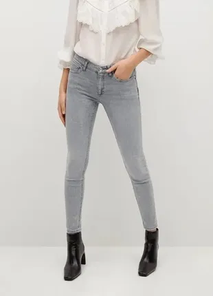 Jeans skinny push-up kim, mango, 36 размер евро, серые