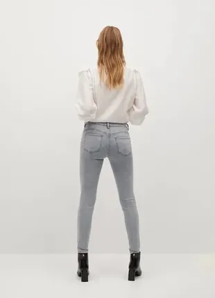 Jeans skinny push-up kim, mango, 36 размер евро, серые2 фото