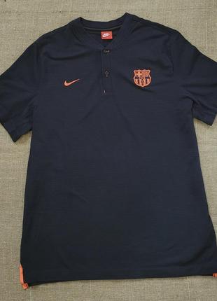 Футболка nike football barselona р. 2xl ( сост нового )