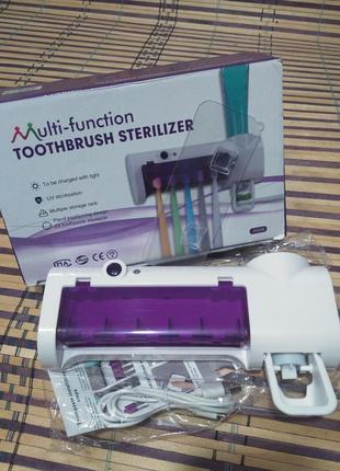 Органайзер для хранения зубных щеток и зубной пасты с ультрафиолетом2 фото