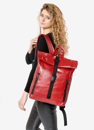 Женский рюкзак sambag rolltop one красный2 фото