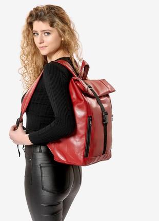 Женский рюкзак sambag rolltop one красный5 фото