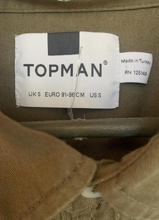 Джинсовая милитари рубашка topman2 фото