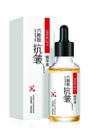 Омолаживающая сыворотка images six peptide против морщин 30ml.