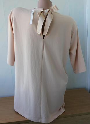 Пудровая блуза с бантом на спинке asos4 фото
