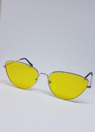 Солнцезащитные / имиджевые женские  очки кошачий глаз2 фото