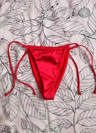 Атласный низ купальника missguided