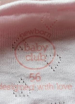 Baby club c&a распашенка кофта новорожденной девочке 0-3м 50-56-62см новая4 фото