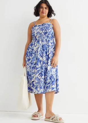 Цветочный сарафан h&m 52-54-56