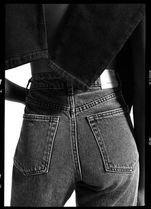 Джинсы с высокой посадкой bershka denim jeans8 фото