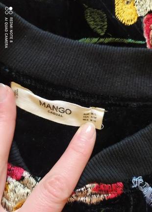 Бархатний бомбер mango3 фото