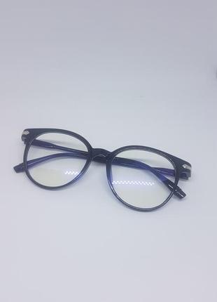 Іміджеві / нульовки окуляри унісекс в чорній оправі