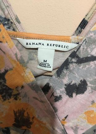 Цветастая блуза  banana republic4 фото