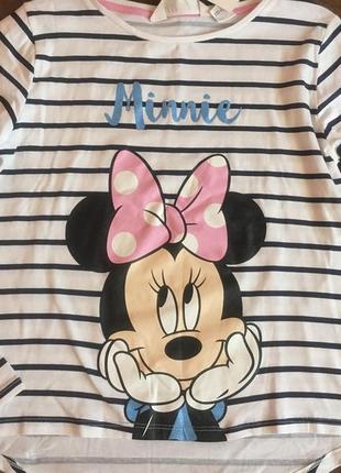 Реглан h&m disney/кофта минни маус/minnie mouse/набор на девочку 134-140см3 фото