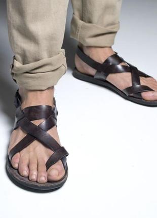 Cуперстильные кожаные сандали brador made in italy
