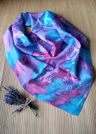 Шелковый платок ручной работы батик