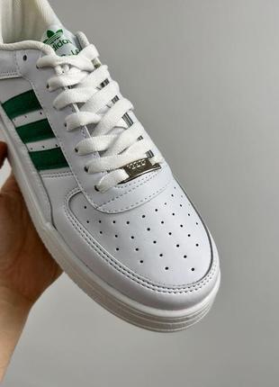 Кроссовки adidas adi-sassler white/green9 фото