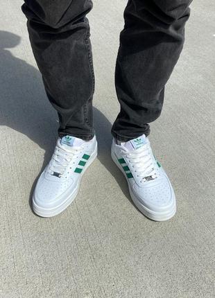 Кроссовки adidas adi-sassler white/green2 фото