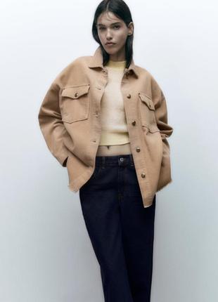 Zara вельветовая куртка - рубашка, размер xs1 фото
