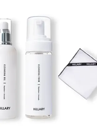 Набір для 2-етапного очищення сухої та чутливої шкіри hillary double dry skin cleansing1 фото