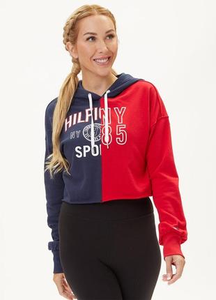 Жіноче укорочене худі tommy hilfiger1 фото