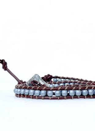 Спиральный браслет ручной работы чан лу chan luu. синтетический гематит4 фото