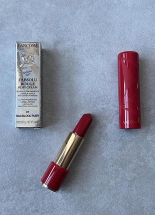 Помада lancome labsolu rouge ruby cream1 фото