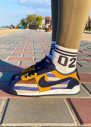 Nike cortez x union l.a. blue yellow