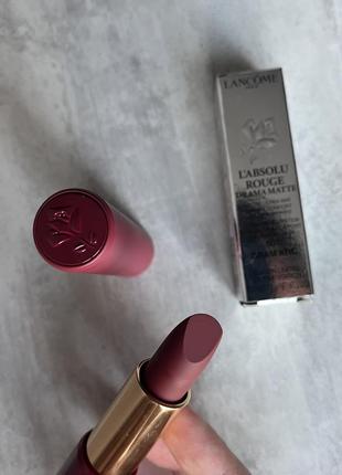 Матова помада для губ lancôme l'absolu rouge drama matte1 фото