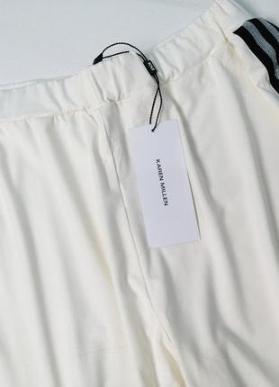 Брендовые широкие свободные вискозные брюки с лампасами karen millen5 фото