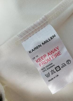 Брендовые широкие свободные вискозные брюки с лампасами karen millen9 фото