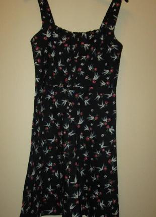 Акция 1+1=3 распродажа красивое платье marilyn moore котон птицы голуби размер 10
