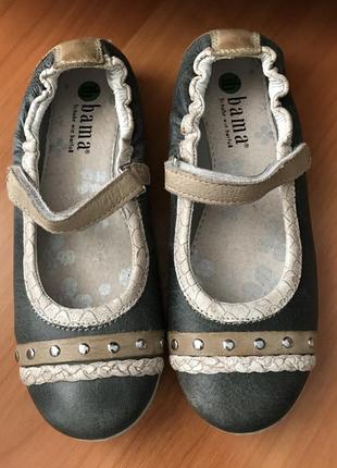 Туфли мокасины bama 32 размер. кожа