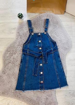 Крутой джинсовый сарафан, состояние отличное 2