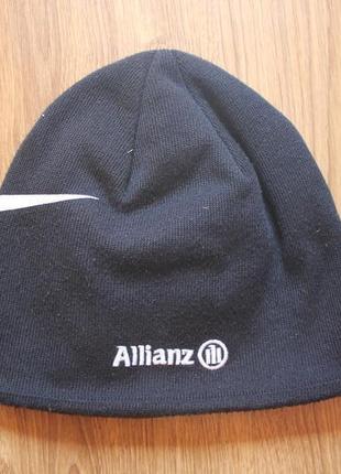 Тренировочная спортивная шапка флис с большим лого nike2 фото